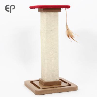 China HOT Selling Cheap Scratching Post Cat Toys Cratcher Grinding Claws Viable and Scratching Roman Column Cat Climbing Frame for sale