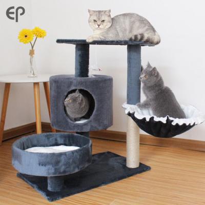 China 2022 Viable Hot Sale Entertainment Fashion Big Design Cat Scratcher Cat Tree for sale