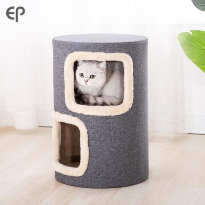 China 2022 Viable Hot Sale Entertainment Fashion Big Modern Cat Tree Design for sale