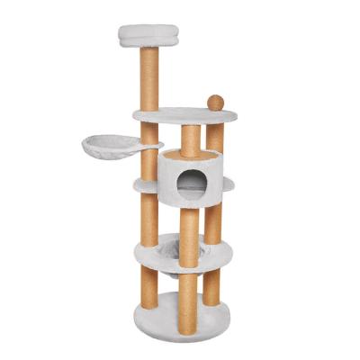 China Well 2022 Viable Selling Toys Wholesale Cat Activity Kittens Factory Furniture Tree Pet Customizable Tower Cat Shelf for sale