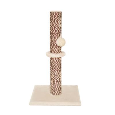 China 2022 Viable New Sturdy Deluxe Pet Toys Spinning Ball Scratcher Interactive Cat Scratching Post For Big Cat for sale