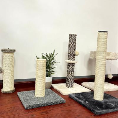 China US Hot Sale Premium Cat Tree Tower With Scratching Post Plush Lighter Toy For Kitties for sale