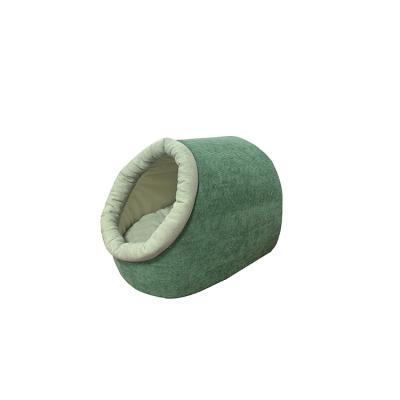 China Breathable Soft Washable Cat Cave Bed Eco-Friendly Wool Felt Cave For Indoor Cats Fashion Style Foldable Comfortable Cats Room Hut for sale