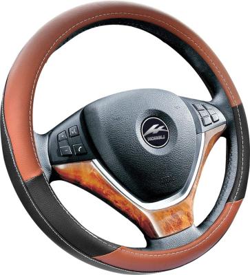 China Luxury Wholesale High Quality China Steering Wheel Cover Steering Cover Device True Leather for sale