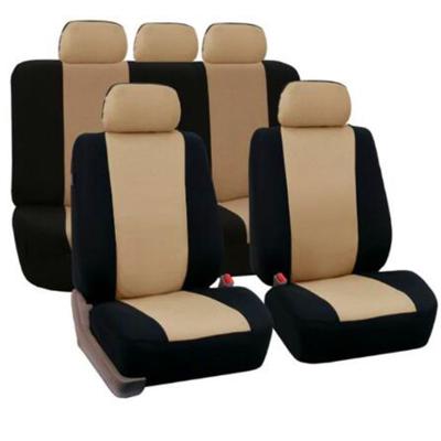 China Luxury seat cover universal four season full edging cotton and fabric canvas art aired back car women seat covers for sale