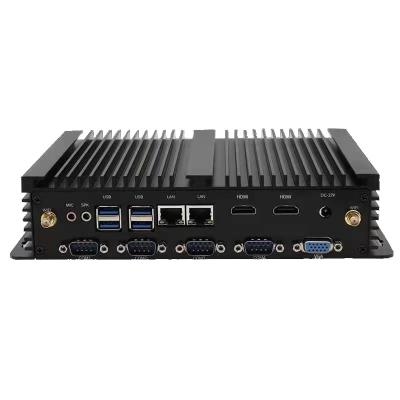 China For Business WANLAN Core i3 PC 2LAN Mini Computer 2HD 1VGA Support 3 Display 6 Industrial Micro COM RS 232 RS 422 RS 485 for sale