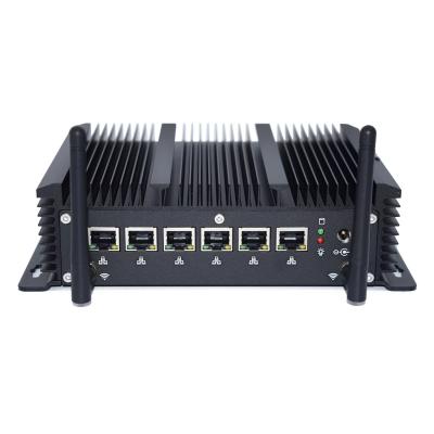 China For Business Gen I5 8th Lan Aluminum Alloy Case Rack Network 6 Gigabit Server Cabinet Used for sale