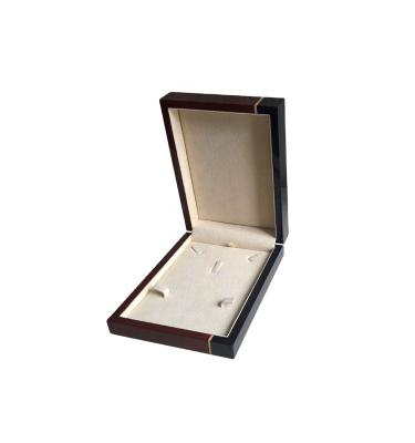 China 100% Handmade Quality Solid Wood Jewelry Box Sets, Customized Boxes, Beige Insert Lacquer Jewelry Box for sale