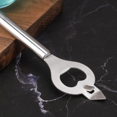 China Viable Portable Bottle Opener With Handle Stainless Steel Beer Opener Barware Speed ​​Corkscrew Bar Accessories for sale