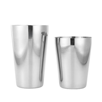 China Viable Factory Direct Stainless Steel Boston Top Pieces Cocktail Shaker Metal Silver Bar Accessories for sale