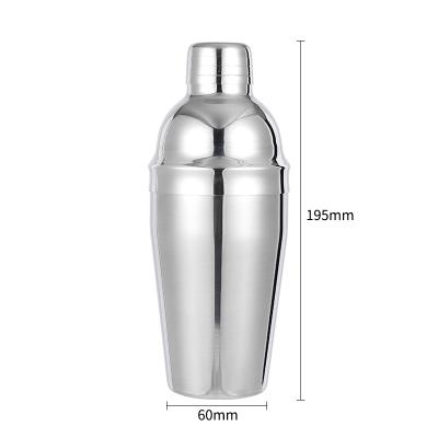 China Factory Direct Customizable 550ml Stainless Steel Cocktail Shaker Material Barware Viable for sale