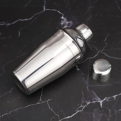 China Factory direct stainless steel bar 350ml shaker metal silver coqueteleira bartender se viable for sale