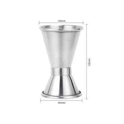 China Factory direct stainless steel double headed drawdown measuring cup workable for bar holding bar for sale