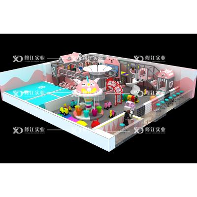 China Supermarket Large Forts Indoor Playground Equipment Indoor Playground Swing Set Indoor Play House For Kids for sale