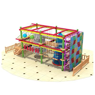 China 4-15 Years Kids High Level Adventure Play Equipment Indoor Rope Course For Shopping Mall for sale