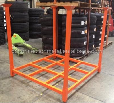 China Special Offer Durable Warehouse Tire Stacking Heavy Duty Metal Stacked Tire Storage Rack for sale