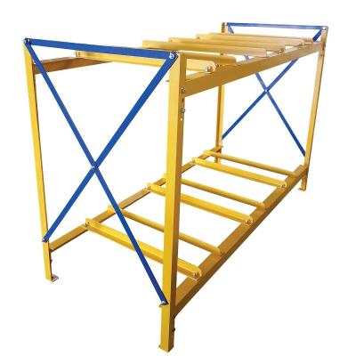 China Online Wholesale Material Handling Powder Coated Horizontal Storage Racks For 30 Drums 55 Gallon Drum Handling for sale