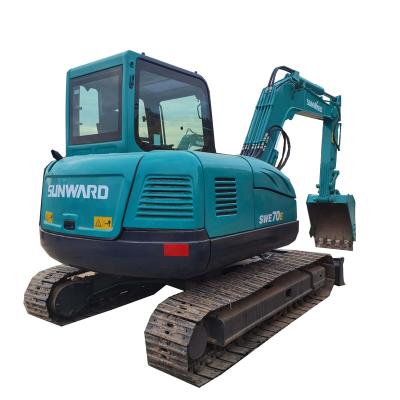 China Building\Agriculture\Construction Digging Hot selling Sunward small used excavator SWE70E high quality used excavator with low price for sale