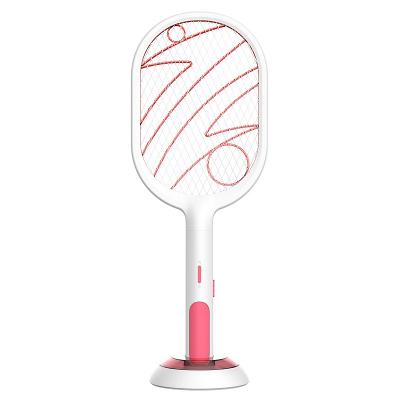 China Viable Swatter Zapper Led Fly Killer Rechargeable Electronic Rechargeable Mesh Mosquito Racket for sale