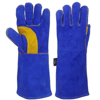 China Durable Insurance Work Welding Gloves Lash To Lengthen Protective Anti-cutting Gloves for sale