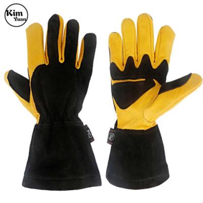 China High Temperature Resistance Heavy Duty Work Safety Welding Heat Resistant BBQ Oven Gloves for sale