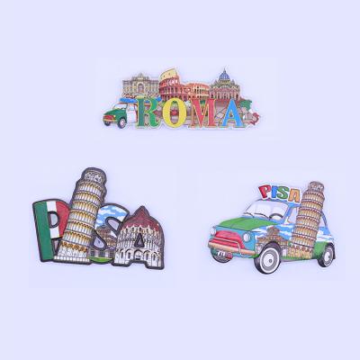 China Shape New Design Cheap Wholesale Foreign Promotional Leaning Tower Landscape Fridge Magnets Of Pisa Magnets For Fridge for sale