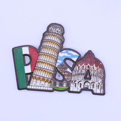 China Shape Cheap Wholesale New Design Cartoon Landscape Fridge Magnets To Promote The Leaning Tower Of Pisa Fridge Magnets for sale