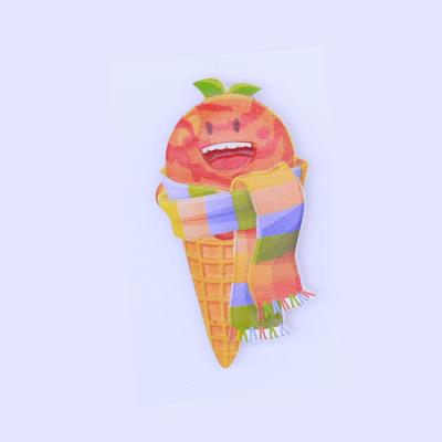 China Shape Made in China 3d Food Fridge Photo Frame Fridge Magnets for Summer Ice Cream Stickers Fridge Magnetic Sticker for sale