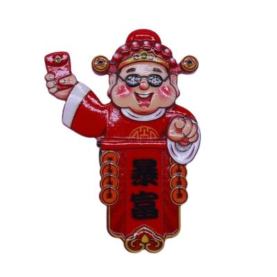 China Shape New Design Mini Magnetic God And Wealth Fridge Magnets Promotion Travel Souvenir Fridge Magnets Promotional Fridge Magnets for sale