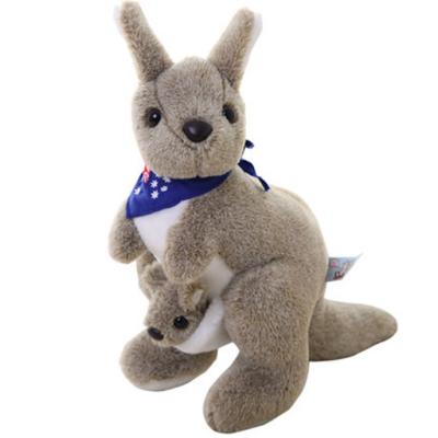 China Custom Funny Plush Doll Product Kangaroo Plush Toys Lovely Animals Soft Pillows For Girls Or Kids for sale