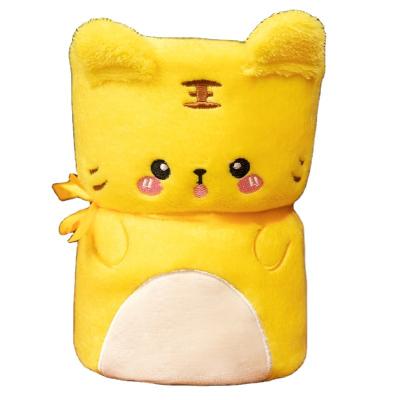 China Plush Doll Product OEM Quilt And Safety Animal Stuffed Animal Plush Toy Lovely Towel Blanket Safety Blanket For Children for sale