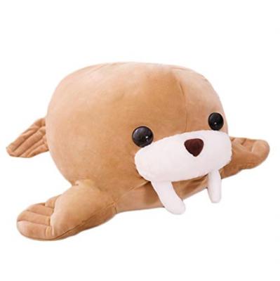 China Soft Stuffed Animal Plush Walrus Doll Toy Elastic Soft Stuffed Plush Doll Product New Arrival Stuffed Walrus Toy Pillow for sale