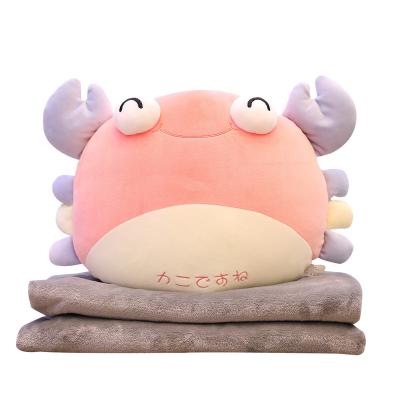 China New Cute Soft Animated Plush Doll Product Design Plush Crab Toy Plush Crab Shaped Pillow for sale