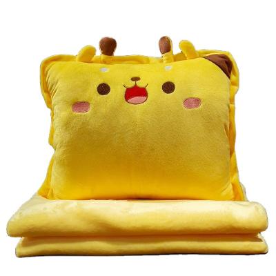 China Wholesale Cute Plush Doll Product Dog Toy Shiba Inu 2 in 1 Pillow and Blanket High Quality Stuffed Animal pokemon Custom Made for sale