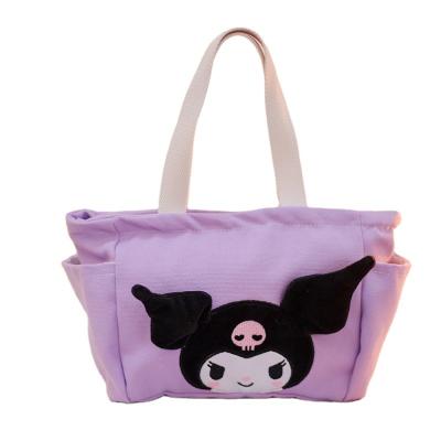 China Cute Kawaii Melody and Kuromi Bag Plush Sanrio Bag Plush Doll Product Cartoon Kuromi Handbags My Soft Melody Bags Kuromi Handbags for sale