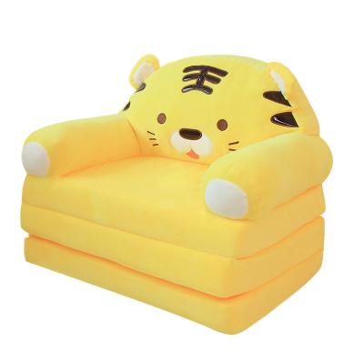 China Contemporary Wholesale Cartoon Folding Children's Sofa Baby Learning Chair Baby Support Seat Plush Sofa for sale