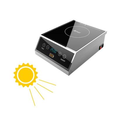 China Car Skin Touch Control Solar Cooker Battery Powered Induction Cooker With Charging Plug for sale