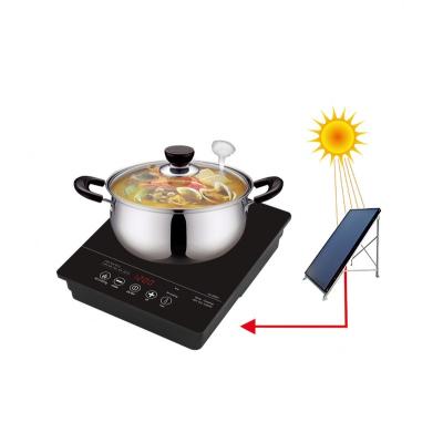 China Solar Car Power Induction Cooker 1200W 45V Induction ABS Spry Housing Top Battery Powered for sale