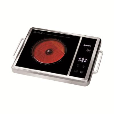 China Safety Feature Size Quality Boost Portable Cooker 220V-240V 50/60Hz Metal Body Infrared Induction Cooker for sale