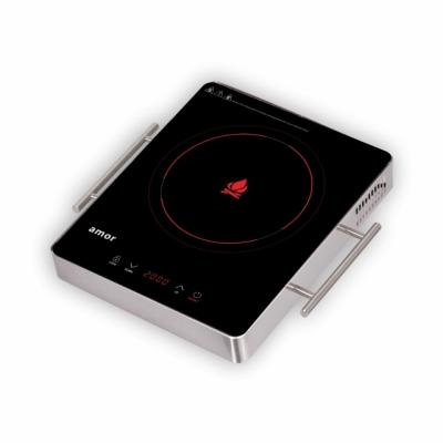 China Hotel A-Graduate Black Crystal Glass Induction Cooker Ss Whole Body Induction Cooker (85% Efficiency) for sale