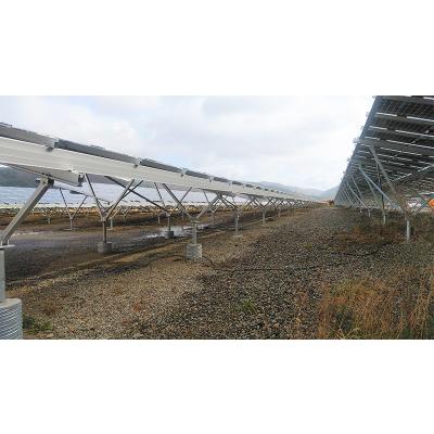 China Easy Install Solar Power Station Module Mounting Structure Frames Kit Ground Mounting System for sale