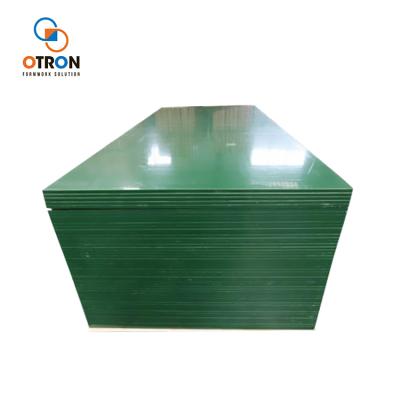 China Easily Assembled High Quality Custom Green Plastic PP Plywood For Formwork for sale