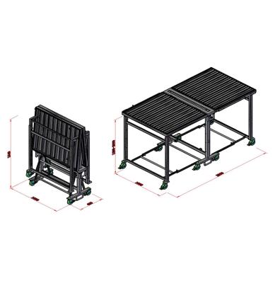 China Quality Hot Durable Collapsible Scaffold Low Cost Easily Assembled Aluminum Mobile Platform Scaffolding for sale