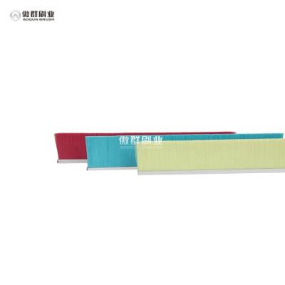 China Dustproof Double Strip Brush Cabinet Sealing Strip Brush Aluminum Alloy Steel Strip Brush for sale