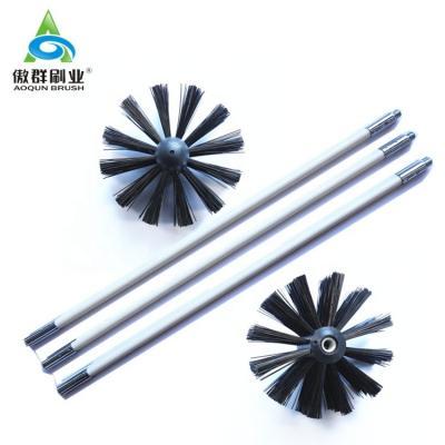 China Sustainable Hot Sale Tool Kitchen Dryer House Flue Fiber Clean Chimney Pipe Funnel Cleaning Long Brushes for sale