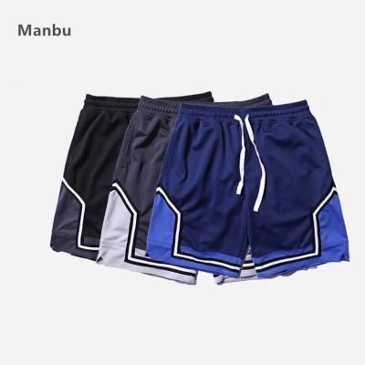 China wholesale Anti-Wrinkle High Quality No Label Black Basketball Polyester Gym Boys Shorts With Empty Pockets Custom Mens Mesh Shorts for sale