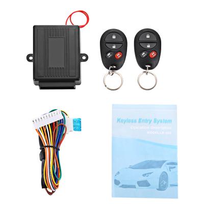 China Car Auto Central Alarm Door Lock Door Lock Auto Keyless Entry System With Trunk Release Pad Remote Central Locking Key Chain LB-402 for sale