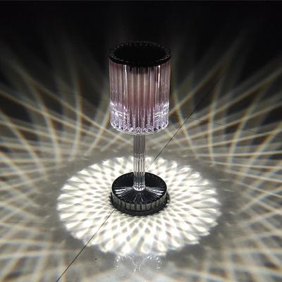 China Dropshipping Modern Acrylic Crystal Touch Control Table Lamp Modern Acrylic Bedside Lamp for Hotel Bedroom Living Room for sale