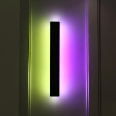 China New Design Fancy Bedroom Home Picture Interior Decoration RGB Indoor Wall Solar Light for sale