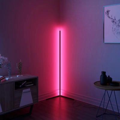 China Modern Minimalist RGB Decorative Flexible Living Room Floor Lamp Step Floor Lights for sale